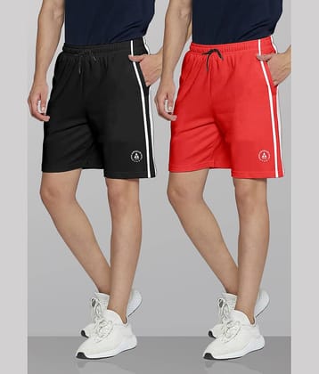 Ardeur Multi Cotton Blend Men's Shorts ( Pack of 2 )