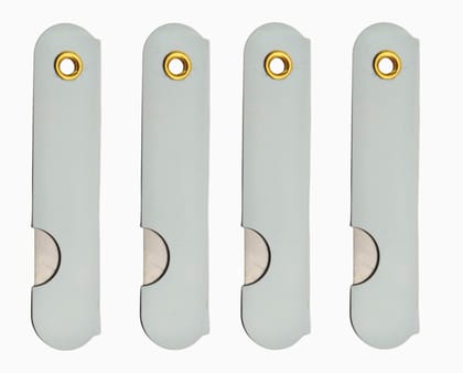Manual Folding Pocket Knife (Pack of 4) � 15 cm Stainless Steel Blade � Premium White Handle � Foldable Utility Tool for Kitchen, Travel, Camping, and Office Use Manual Folding Pocket Knife (Pack of 4) � 15 cm Stainless Steel Blade � Premium White Handle � Foldable Utility Tool for Kitchen, Travel, Camping, and Office Use