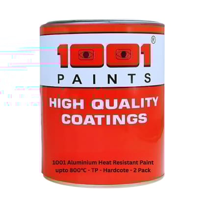 1001 Aluminium Heat Resistant Paint upto 800�C - Hardcote (Code: SGM001) | Silver 1L