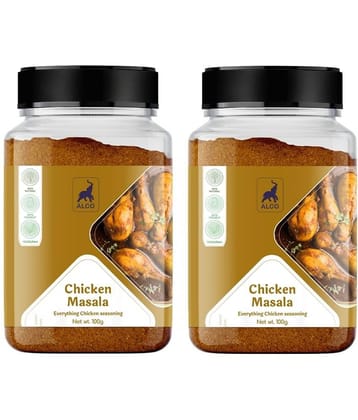 Alco Spices Chicken Masala | 100% Organic & Vegetarian- 100gm Jar Pack of 2 - 200 gm