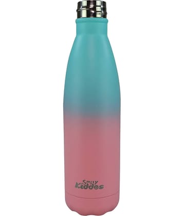 Smily  kiddos - Steel water bottle matte -Teal Pink Pink Water Bottle 500 mL ( Set of 1 )