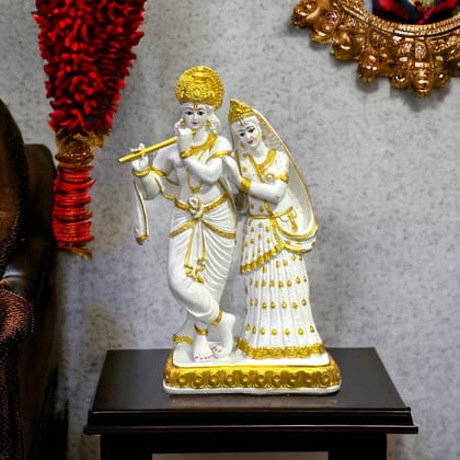 Radha Krishan Marble Beautiful Idol , 23.5 inches-Composite Marble