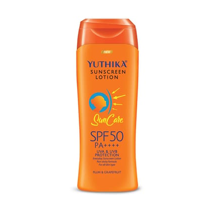 Yuthika Sunscreen Lotion SPF 50 PA++++ with UVA & UVB Protection, Sun Protection Cream for Women & Men - 300ml