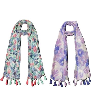 stolevilla Multi Printed Poly Cotton Yarn Stoles