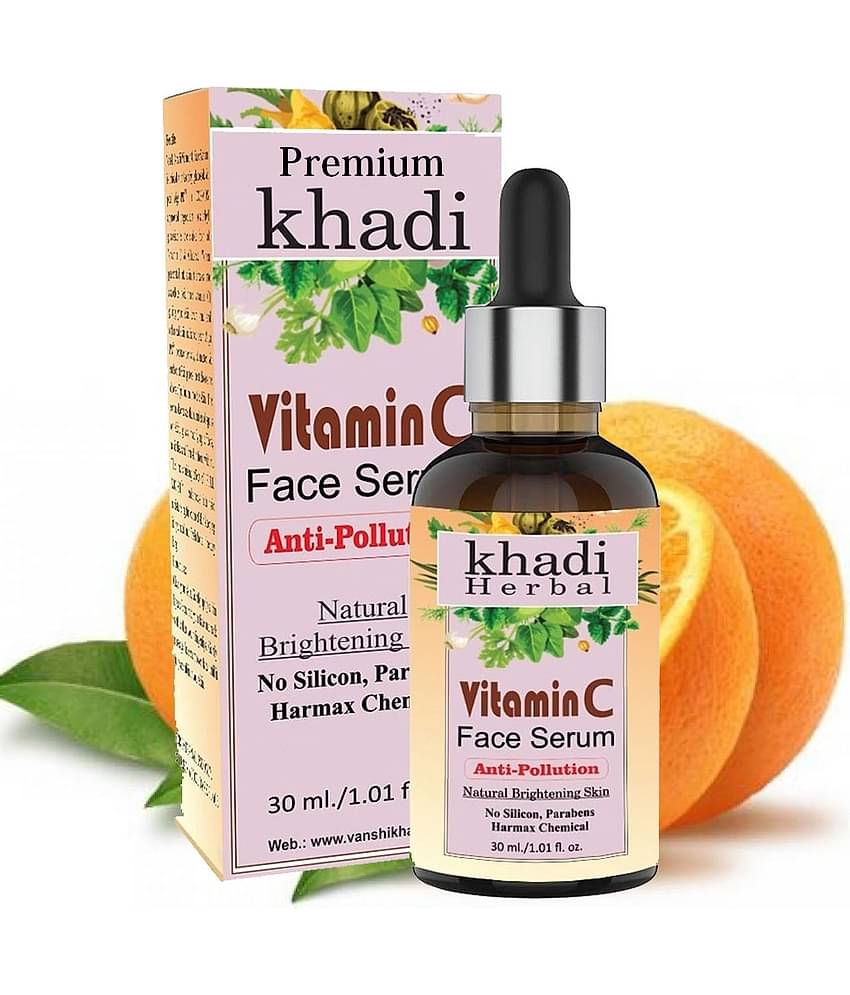 Premium Khadi Vitamin C Serum For Anti-pollution and Natural Glowing Beauty Face Serum 30 g