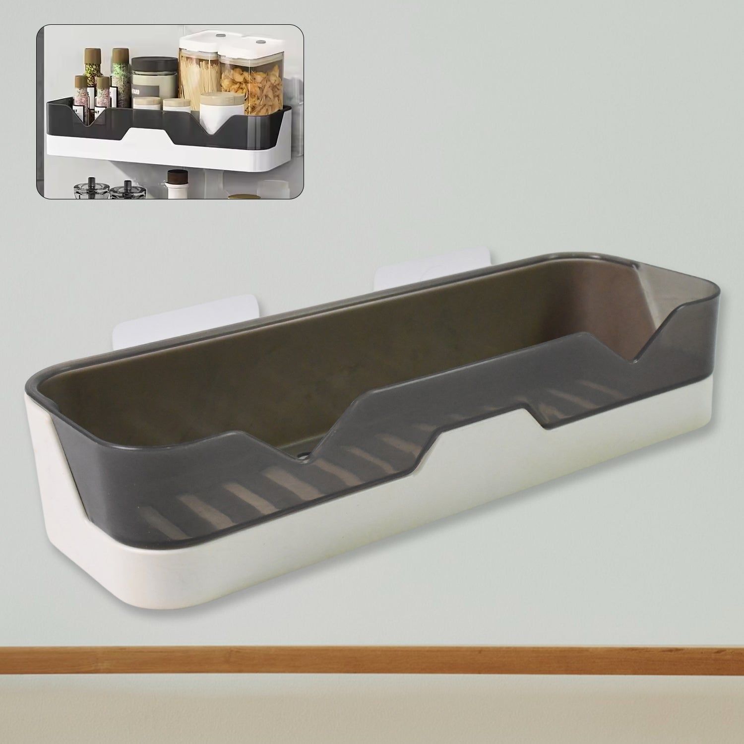 Wall Mounted Adhesive Bathroom Shower Caddy / Shelf / Plastic (1 Pc)