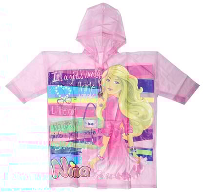 Romano nx Waterproof Trendy Rain Overcoat for Girl-3-4 Years