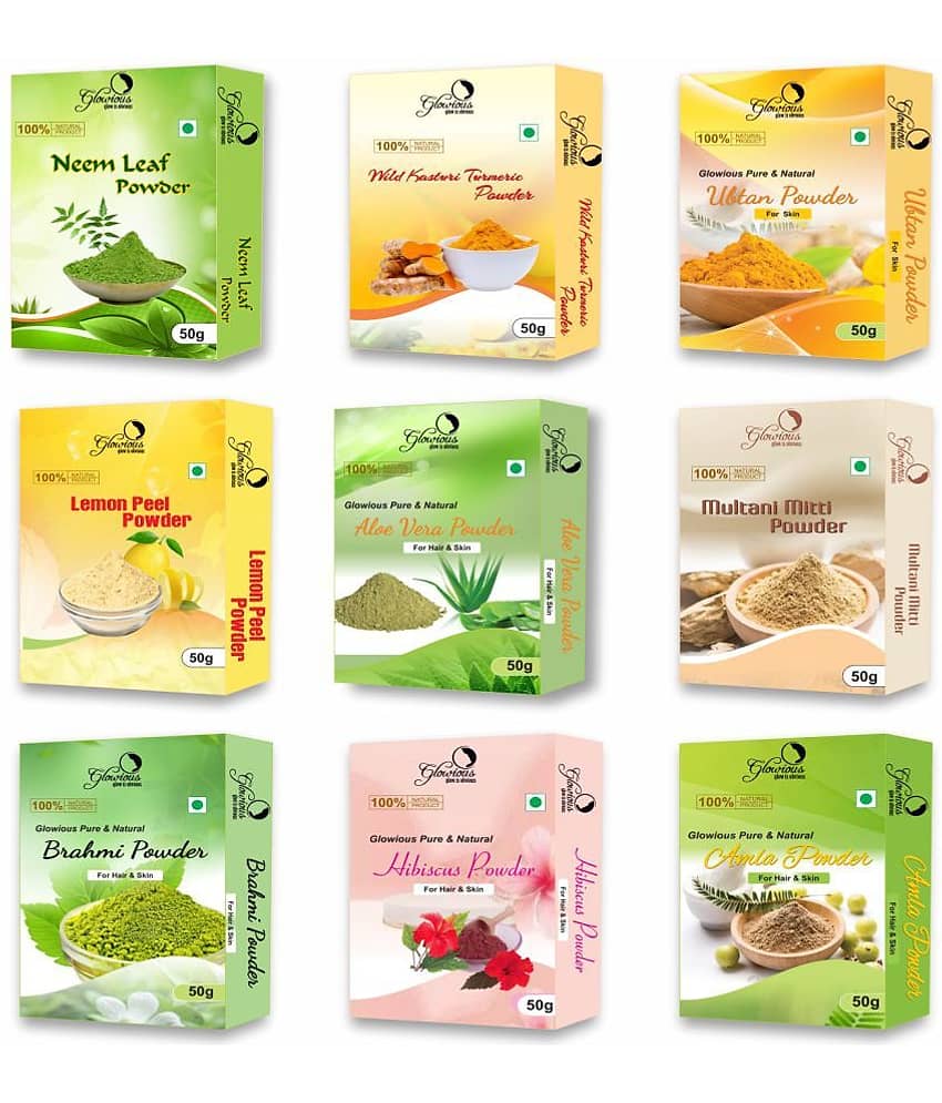 glowious - Skin Toning Face Pack for Normal Skin ( Pack of 9 )