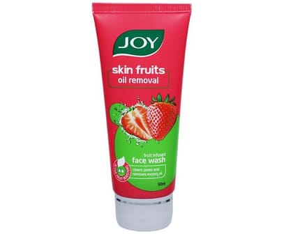 Joy Skin Fruits Apple Face Wash for Glowing Skin | Softens, Moisturises & Nourishes | Natural AHAs, No Sulphates, Paraben Free | All Skin Types, Men & Women - 50ml EXP 06/28