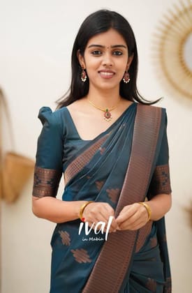 Zari Work Silk Saree With Blouse Piece
