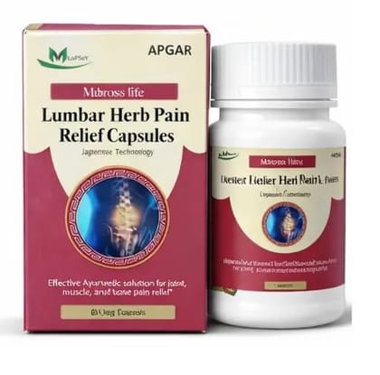 Lumbar Herb Pain Relief Capsules Ayurvedic Back Pain Relief with Ashwagandha | Fast Relief for Back, Neck, Shoulder & Joint Pain | Herbal Joint Support Supplement (Pack of 1) Lumbar Herb Pain Relief Capsules Ayurvedic Back Pain Relief with Ashwagandha | Fast Relief for Back, Neck, Shoulder & Joint Pain | Herbal Joint Support Supplement (Pack of 1)