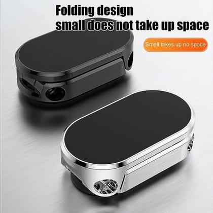 WUGO::Magnetic Mobile Holder for Car 360 Degree Rotation Dashboard Stand, Universal Magnetic Cell Phone Stand for Cars Alloy Folding Compatible with Smart phones, Perfect for GPS and Compatible with a Wide Range of Phones (Original Quality)