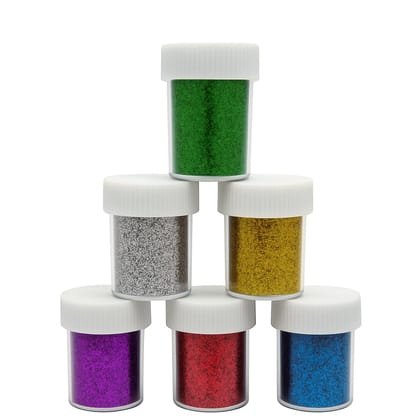 Sparkling Glitter Powder Jars - Multicolor (Pack of 6) � Nail Decoration Fine Glitter Shakers - Sparkle Dust for Slime, Art & Crafts, Makeup, DIY � Multipurpose - ?????? ????? - ??????? - Jigina Sparkling Glitter Powder Jars - Multicolor (Pack of 6) � Nail Decoration Fine Glitter Shakers - Sparkle Dust for Slime, Art & Crafts, Makeup, DIY � Multipurpose - ?????? ????? - ??????? - Jigina