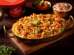 Ustaadi Hyderabadi Veg Biryani (Serves 2)