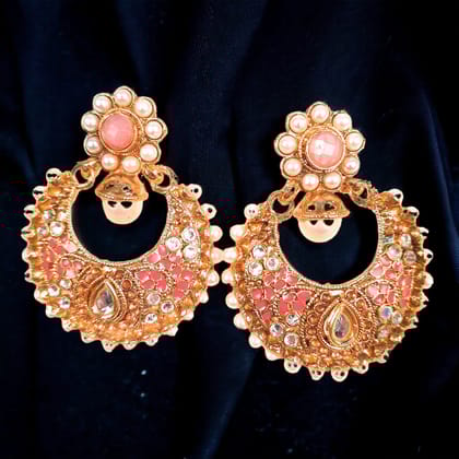 Earrings for Women & Girls | Chand Bali Earring - Traditional Jewelry | Stylish Fashion Jewellery | Gift for Her, Friendship Day, Valentine's Day Gift