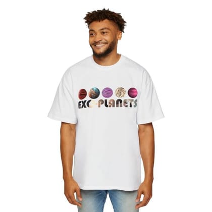 EXO Planet Premium Cotton T-Shirts with Bold Graphic DTF Prints -L (White)