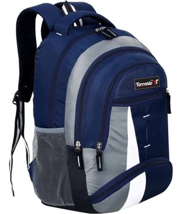 Torrento Blue Polyester Backpack ( 30 Ltrs )