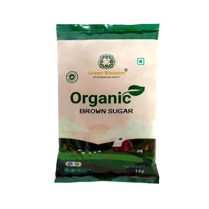 Organic Brown Sugar - 500g (Pack of 1) I Green Blossom (Weight - 500g) by green blossom agritech ventures private limited