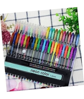 Freedy 12Pcs Neon Color Set Neon Metallic Fluorescence Highlighter Pastel Gel Pen For Art Sketch Doodle Painting Drawing Kids Gift