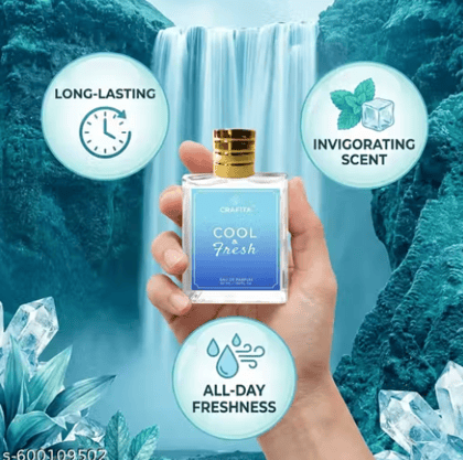 COOL & FRESH Mens Perfume  Fresh & Cool Aquatic Scent | Premium EDP Long-Lasting Fragrance | Perfect Gift to HIM | 50mL