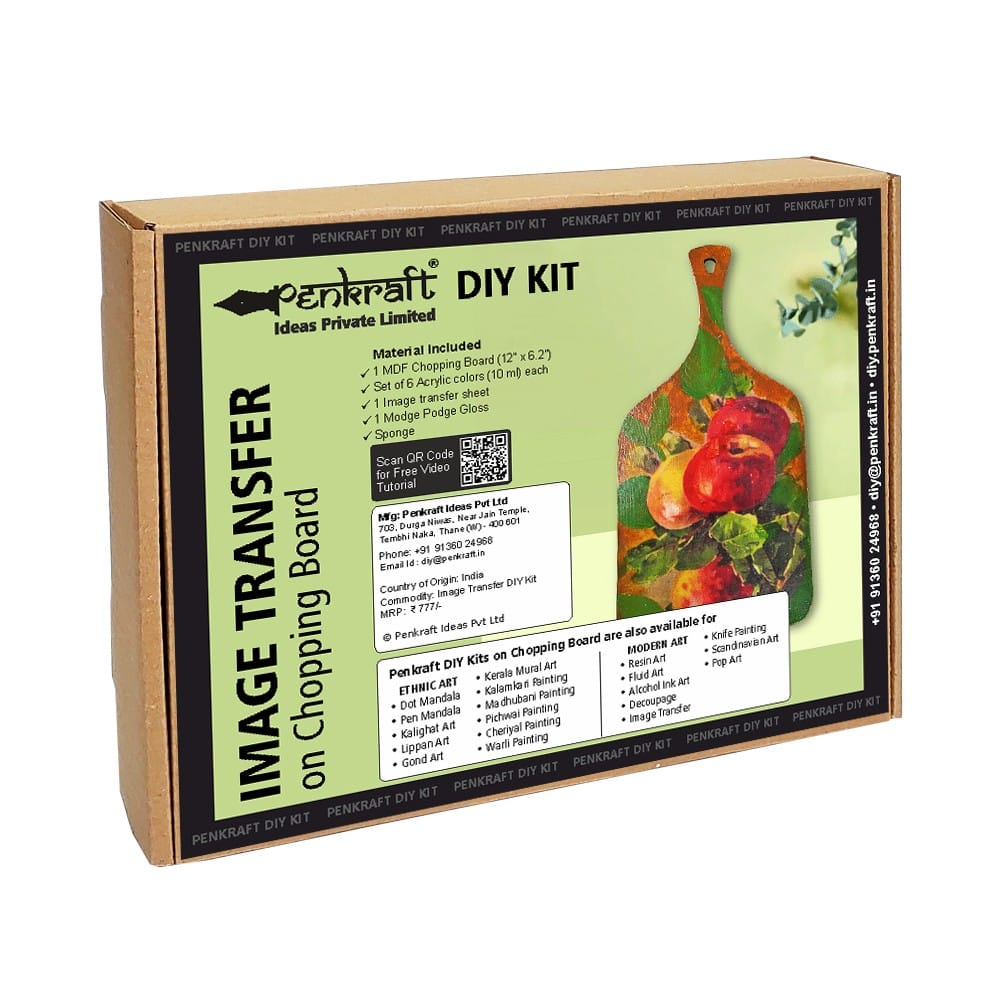 Image Transfer on Chopping Board DIY Kit by Penkraft