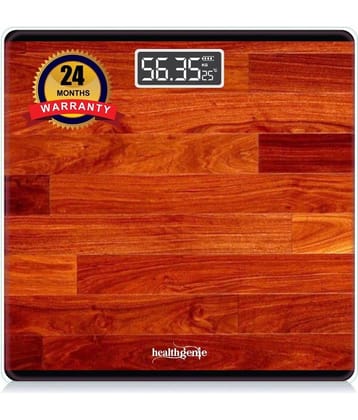 Healthgenie Digital Tempered Glass LCD Display With 2Years Warranty Digital Bathroom Weighing Scales