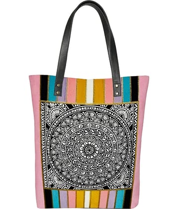 SAKWOODS Handheld Canvas Set of 1 ( Multicolor )