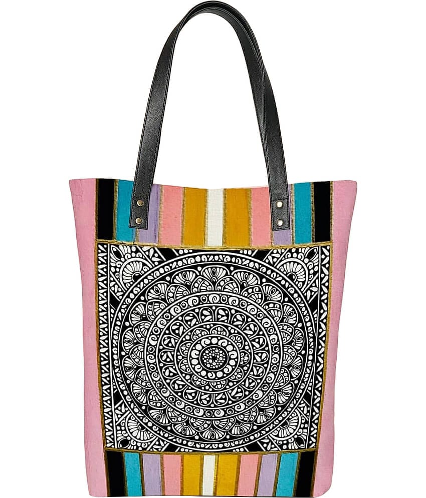 SAKWOODS Handheld Canvas Set of 1 ( Multicolor )