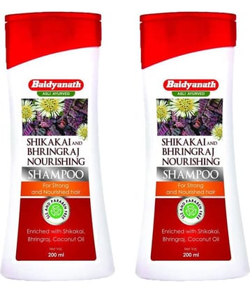 Baidyanath Shikakai And Bhringraj Shampoo Liquid 200 Ml Pack of 2