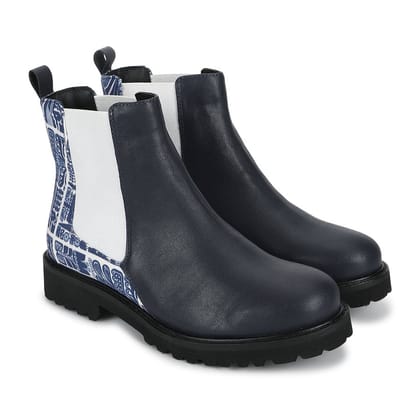 Digital Printed Boot-Mystery Blue / 5