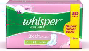 WHISPER ULTRA SOFT  XL+30PAD