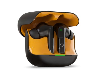 Pebble Luxe Buds Z1 Hybrid ANC + ENC, 6-Mic Setup, 60H Playtime, 13mm Dynamic Drivers, Deep Bass, Low Latency,Gaming Mode, Bluetooth v5.4, Ear buds - Black