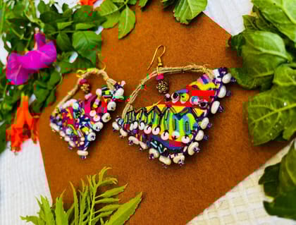 Dhanak Handcrafted earrings- III
