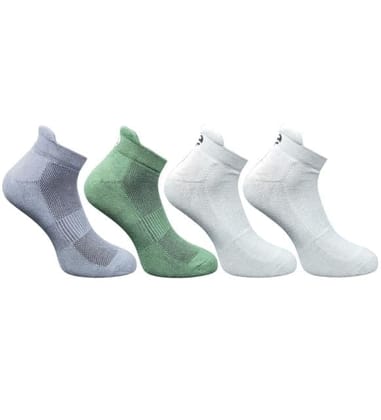 4_Pair Set Unisex Casual Cotton Printed Ankle Length Socks (Multicolor)-PID63473