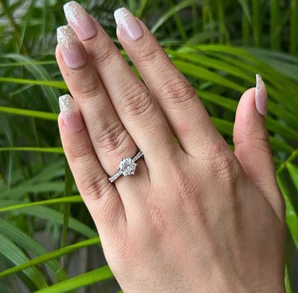 Vs sterling silver cocktail ring 130-9