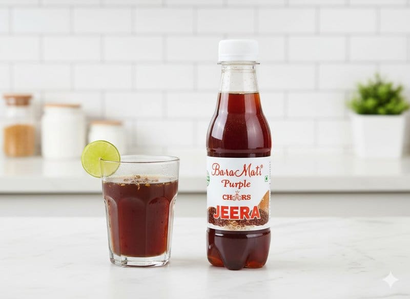 Baramati Nectar Refreshing Jeera Masala Drink - Traditional Indian Spiced Cooler (200ml)