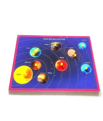 Peters Pence Wooden Puzzle Board of Outer Solar System for Kids PRE Primary Education…