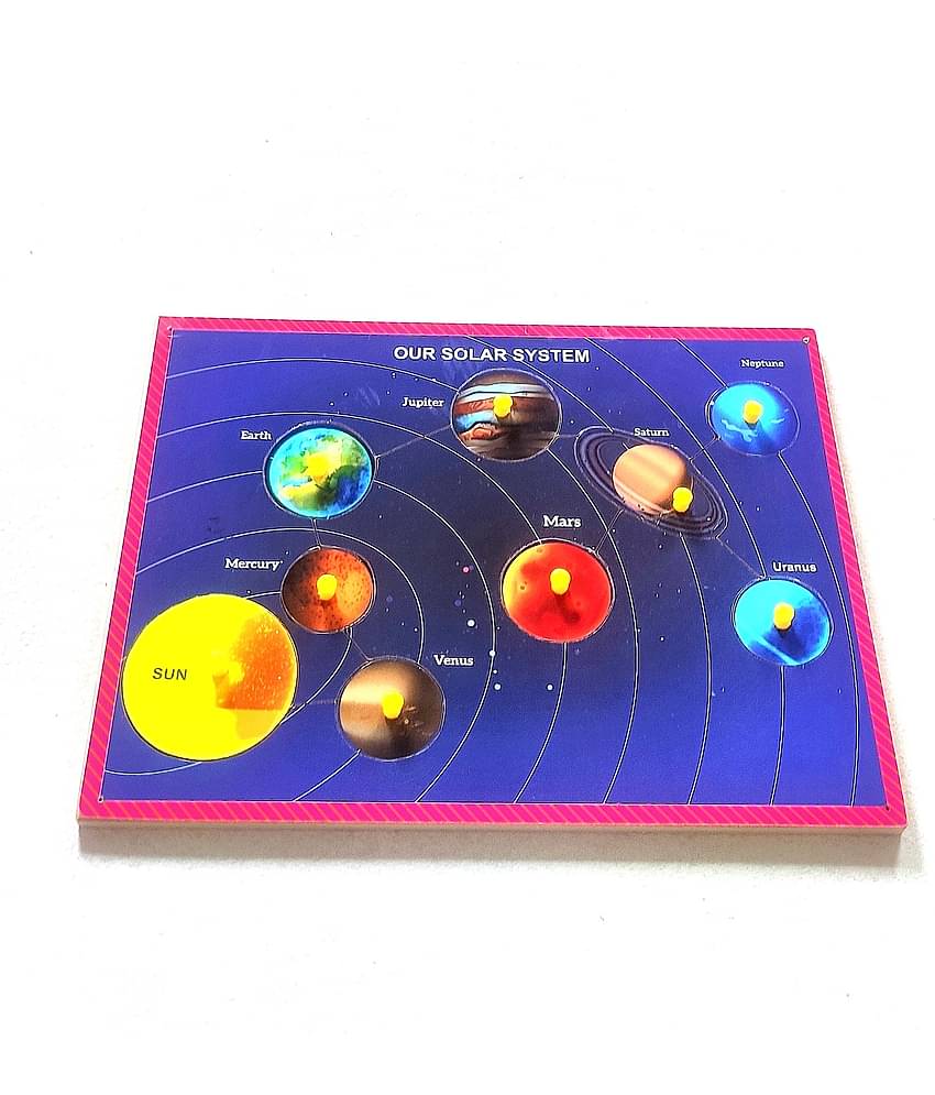 Peters Pence Wooden Puzzle Board of Outer Solar System for Kids PRE Primary Education…