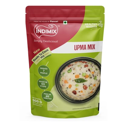 Indimix Ready to Cook Upma Mix - 500g ( Pack of 20 )