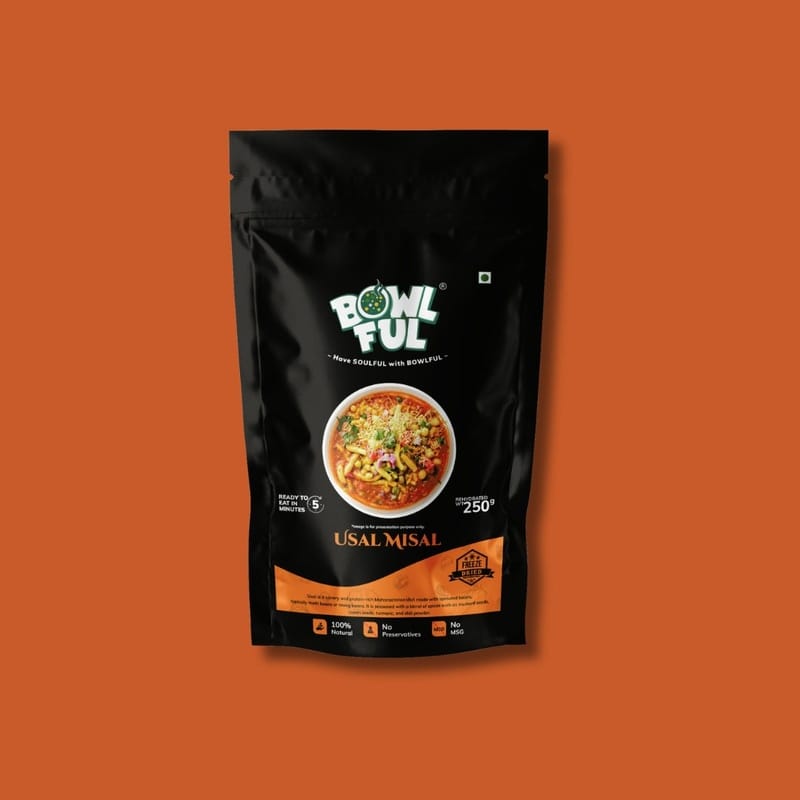 Bowlful Usal-Misal - 50g Net, Protein Rich Maharashtrian Sprout Curry
