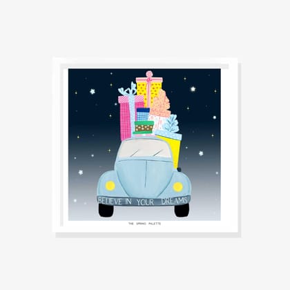 Believe in your dreams Art Print | Wall Art-10x10 inches / White Frame