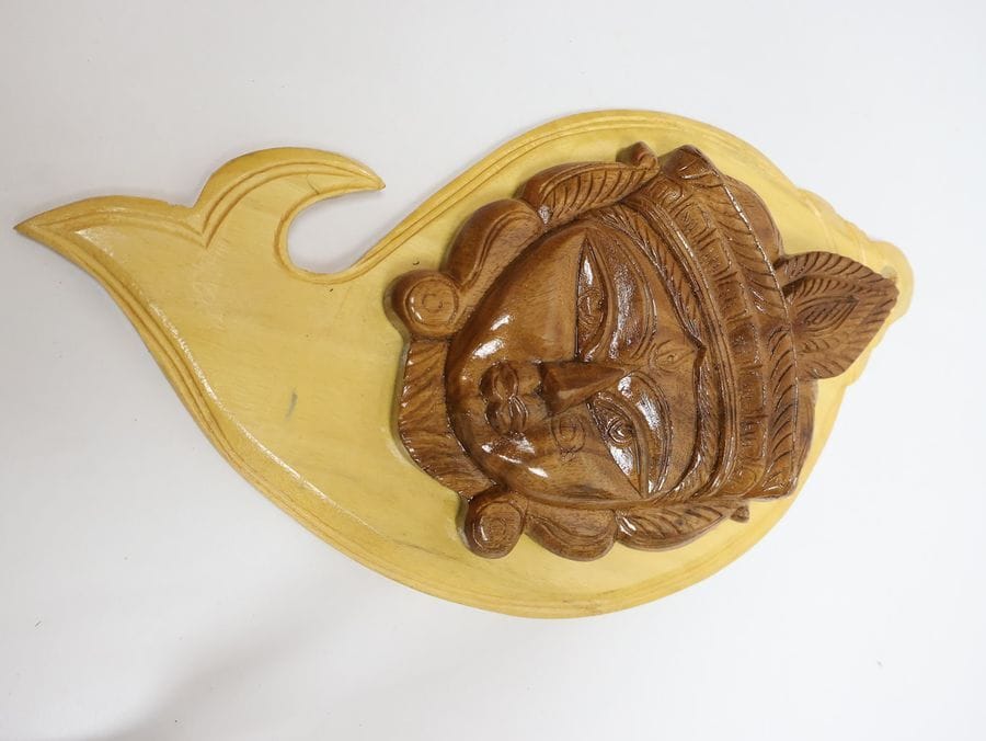 Wooden Wall Hanging- Durga face
