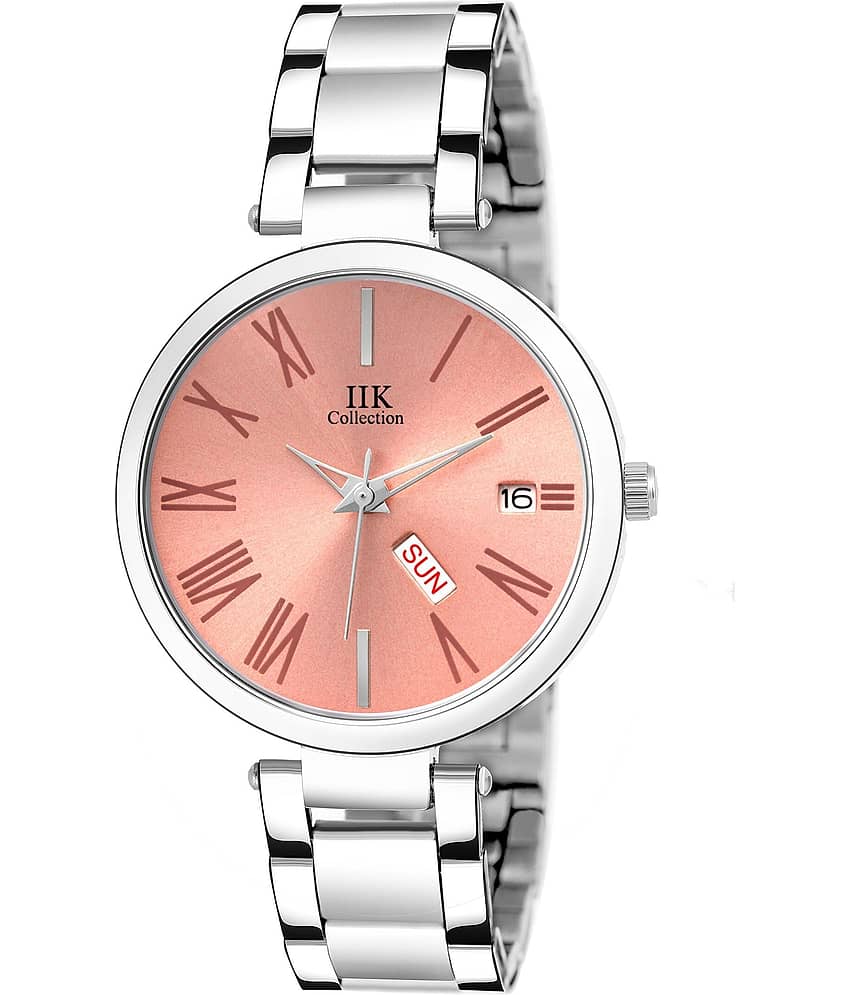 IIK COLLECTION Stainless Steel Round Women's Watch