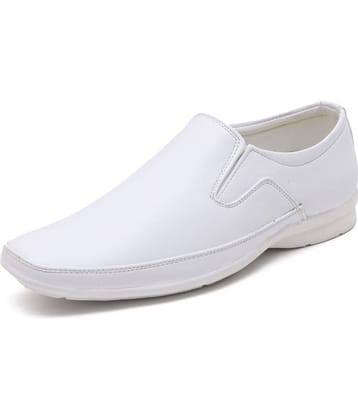 viv White Men's Slip On Formal Shoes