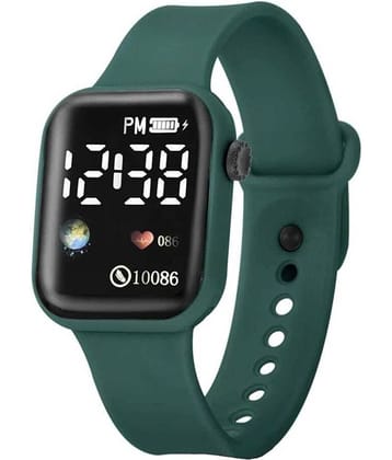 PIRASO Green Silicon Digital Men's Watch