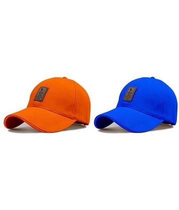 Babji Pack of 2 cotton Men's Cap ( Orange )
