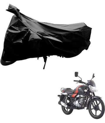 AutoRetail Dust Proof Two Wheeler Polyster Cover for Bajaj V12 (Mirror Pocket, Black Color)