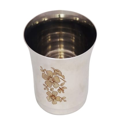Laser Etched Stainless Steel Glass 300 ML Drinking Tumbler (SMAS043 A)