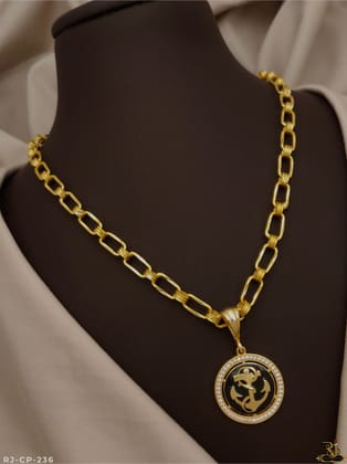Superior design anchor logo with nice Kadi design chain with pendant combo CP-236