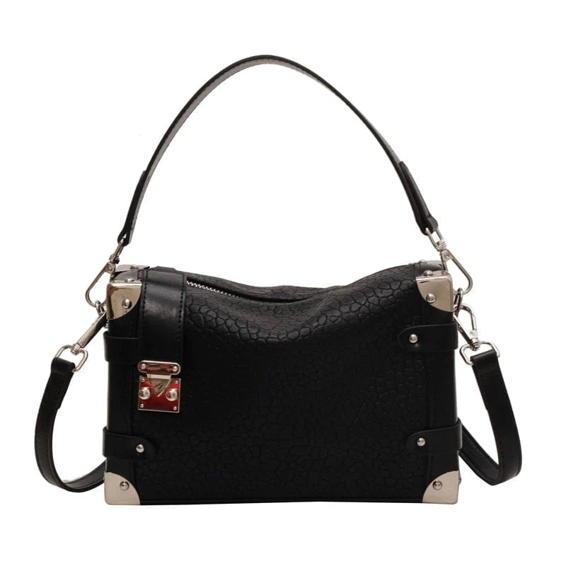 Y2K Leather Small Crossbody Bags for Women - Luxury Brand Handbags and Purses - Korean Fashion Pillow Bag with Short Handle